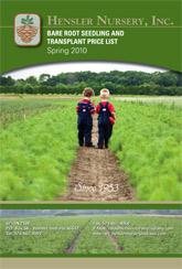 2010 Hensler Nursery Seedling and Transplant List